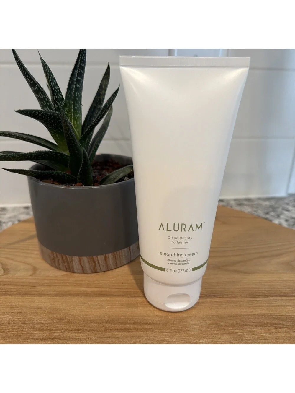 Aluram Clean Beauty Collection Smoothing Cream All Hair Types 6oz 177g